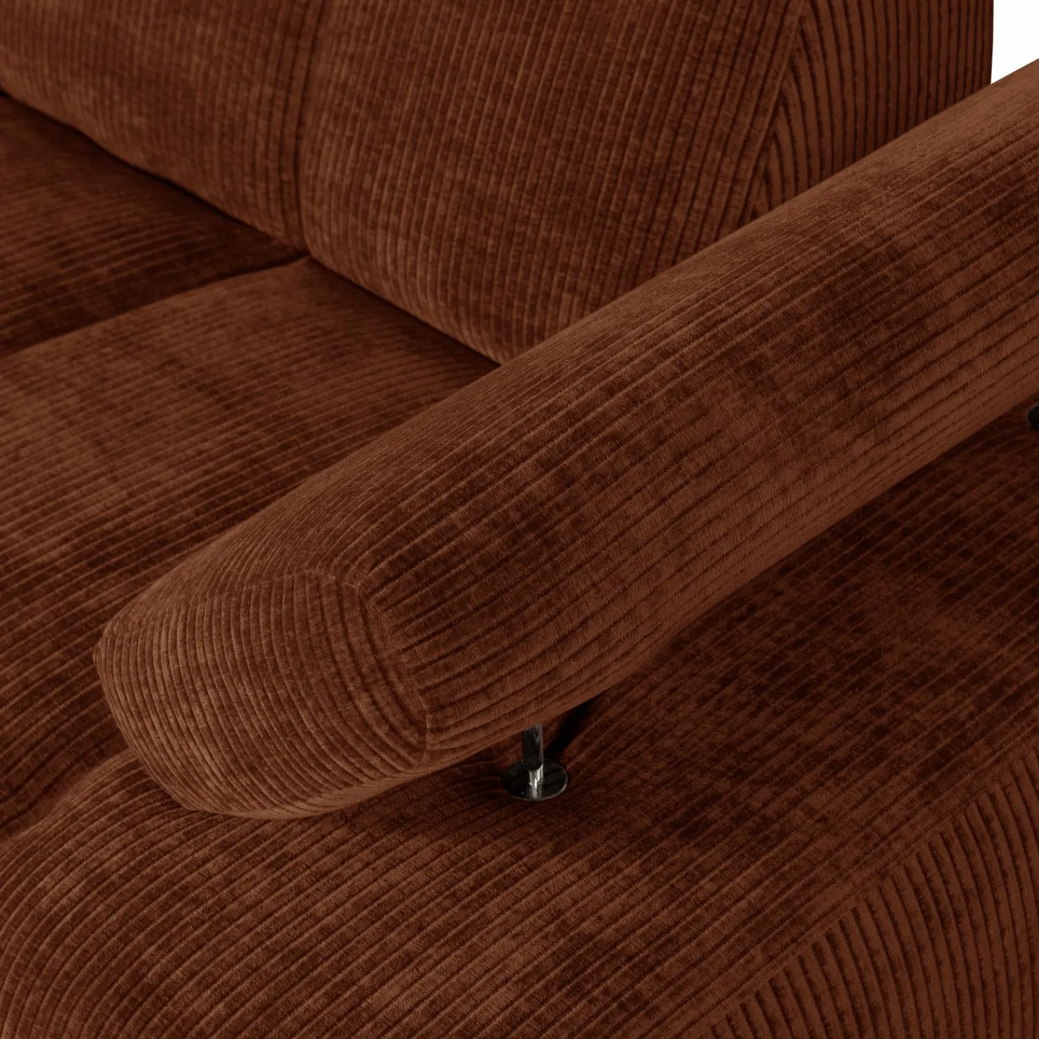 Online WOOOD Mojo 1,5-zits element arm rechts ribstof Roestbruin