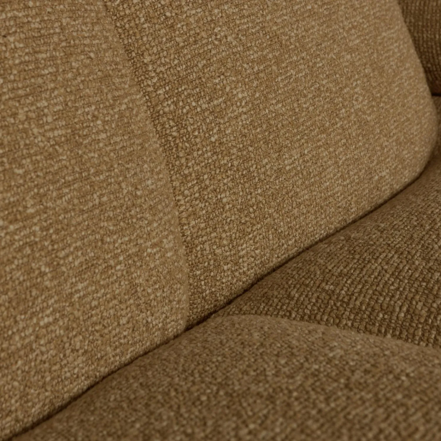 WOOOD Mojo 1,5-zits element arm rechts bouclé Geel/bruin melange