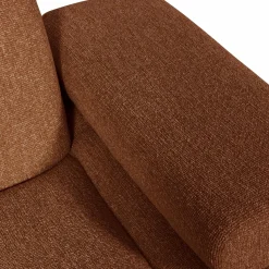 Outlet WOOOD Mojo 1-zits element arm rechts bouclé Roestbruin melange