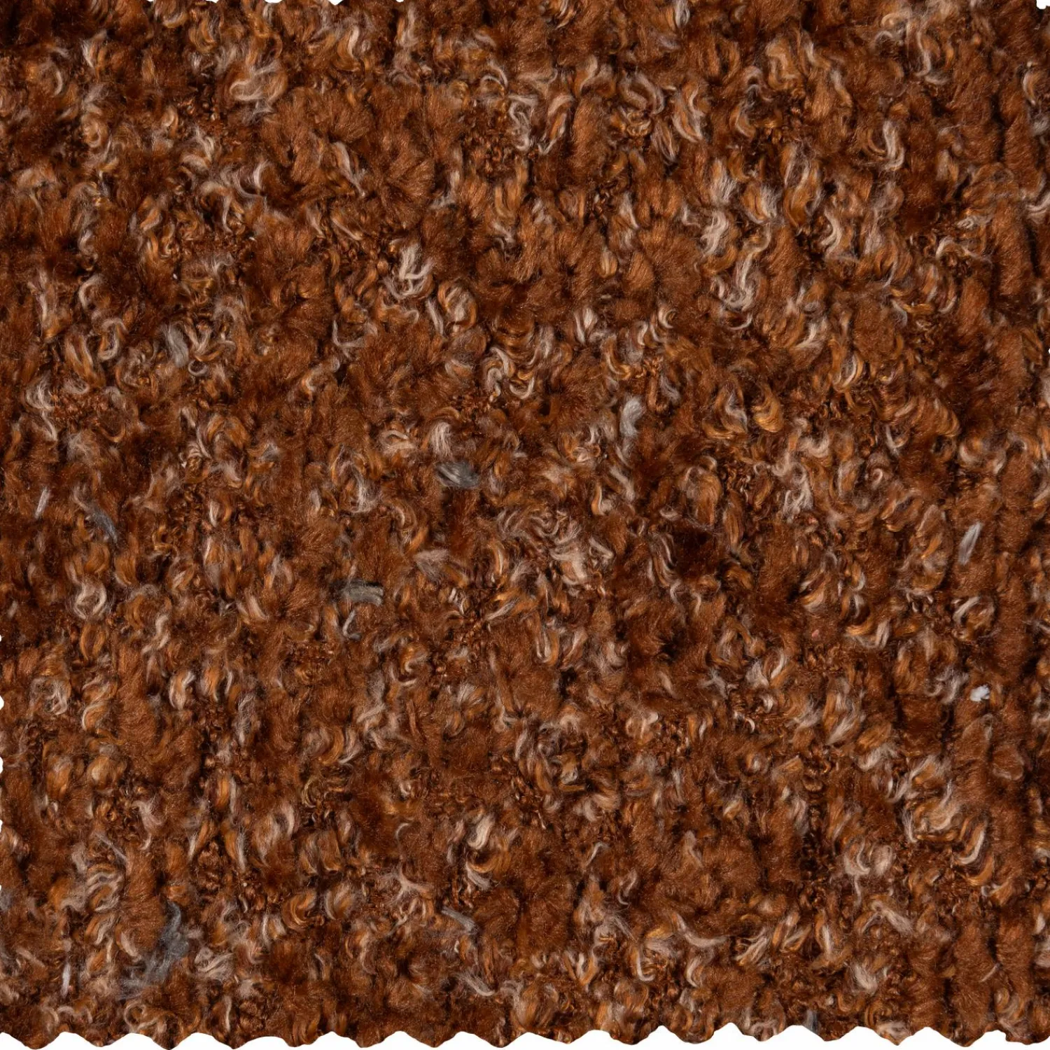 Hot WOOOD Mojo 1-zits element arm rechts wollig Roestbruin