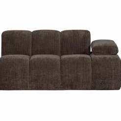 Clearance WOOOD Mojo 1,5-zits element arm rechts ribstof Bruin