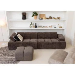 Clearance WOOOD Mojo 1,5-zits element arm rechts ribstof Bruin