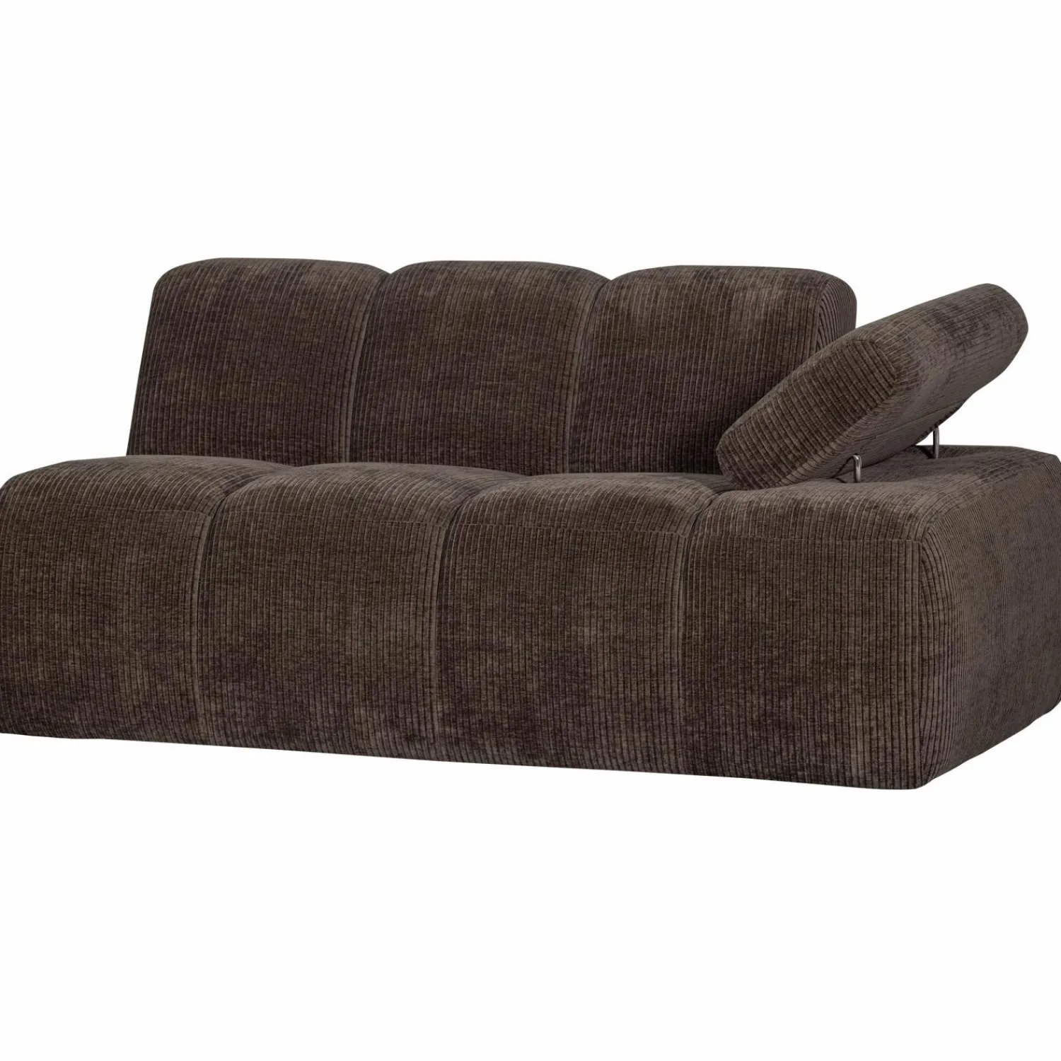 Clearance WOOOD Mojo 1,5-zits element arm rechts ribstof Bruin