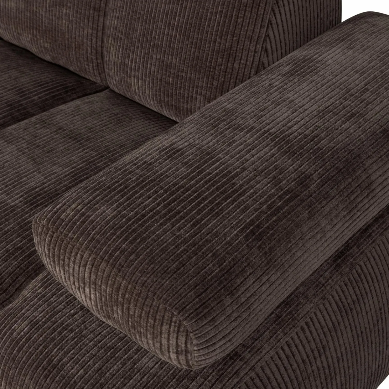 Clearance WOOOD Mojo 1,5-zits element arm rechts ribstof Bruin