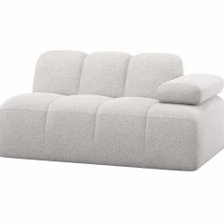 WOOOD Mojo 1,5-zits element arm rechts bouclé ecru melange