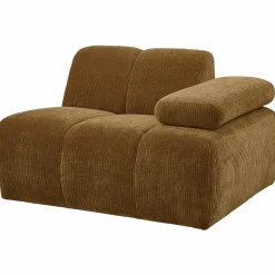 Discount WOOOD Mojo 1-zits element arm rechts ribstof Honinggeel