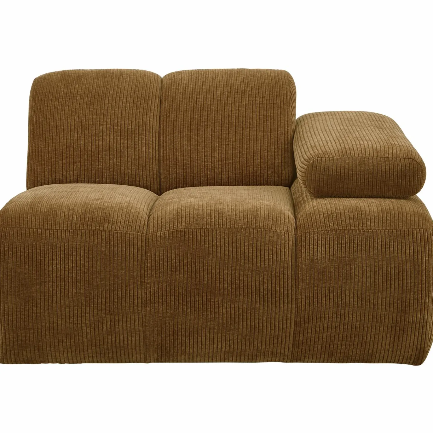 Discount WOOOD Mojo 1-zits element arm rechts ribstof Honinggeel