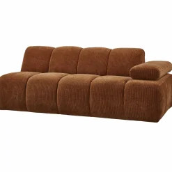 Outlet WOOOD Mojo 2-zits element arm rechts ribstof Roestbruin