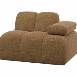 Clearance WOOOD Mojo 1-zits element arm rechts wollig Honinggeel