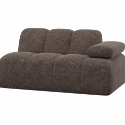 Discount WOOOD Mojo 1,5-zits element arm rechts wollig Bruin