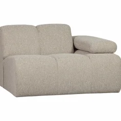 Sale WOOOD Mojo 1-zits element arm rechts bouclé Beige melange