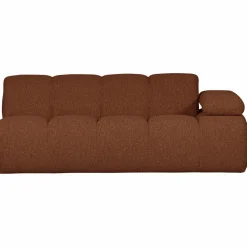 Hot WOOOD Mojo 2-zits element arm rechts bouclé Roestbruin melange