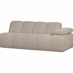 Discount WOOOD Mojo 2-zits element arm rechts bouclé Beige melange