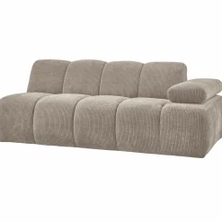 New WOOOD Mojo 2-zits element arm rechts ribstof Donkerzand