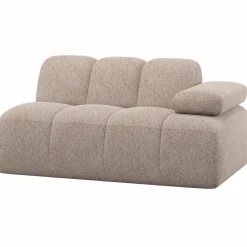 New WOOOD Mojo 1,5-zits element arm rechts wollig Donkerzand