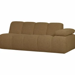 Online WOOOD Mojo 2-zits element arm rechts bouclé Geel/bruin melange