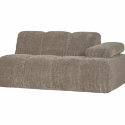 Hot WOOOD Mojo 1,5-zits element arm rechts ribstof Donkerzand