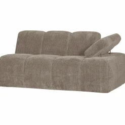 Hot WOOOD Mojo 1,5-zits element arm rechts ribstof Donkerzand