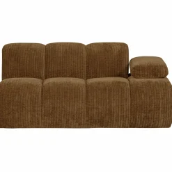 Discount WOOOD Mojo 1,5-zits element arm rechts ribstof Honinggeel