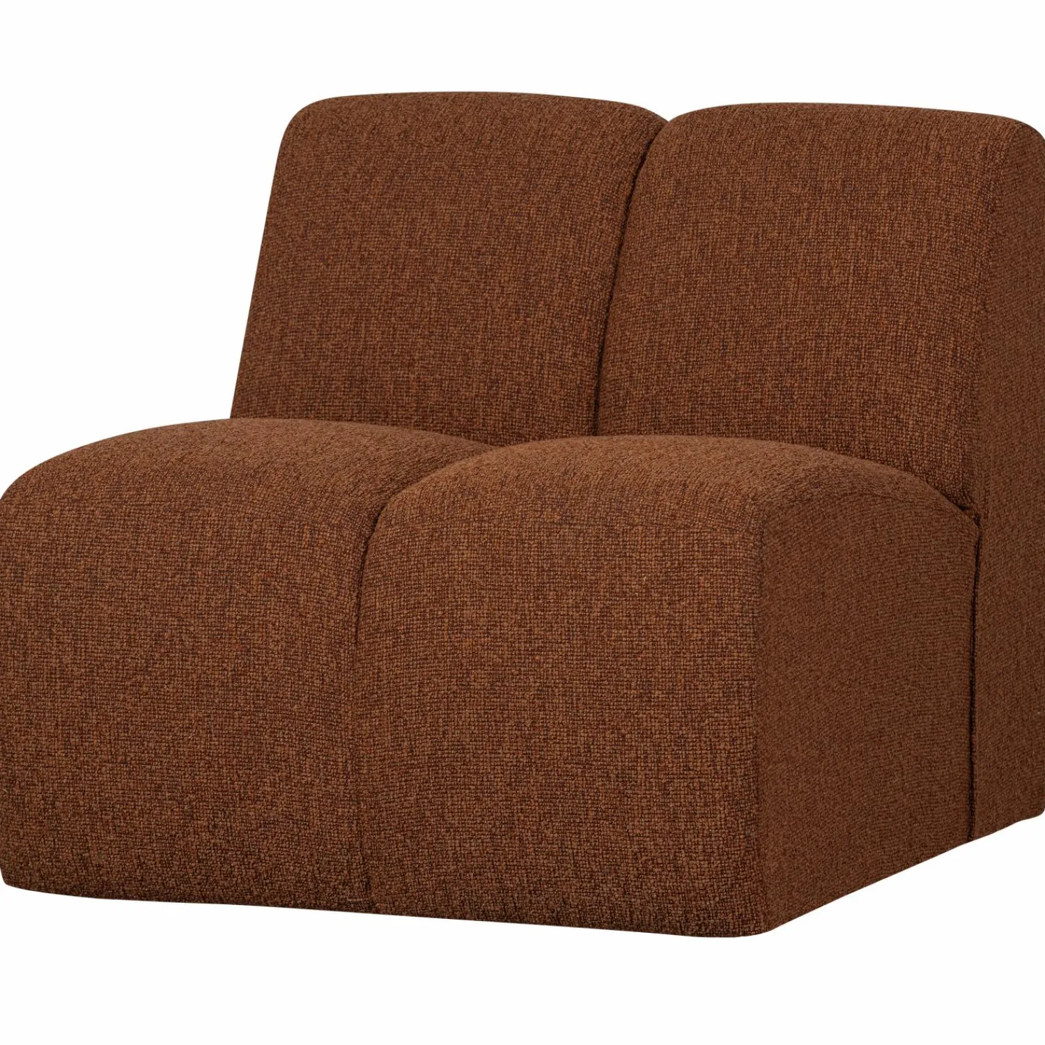 Discount WOOOD Mojo 1-zits element bouclé Roestbruin melange