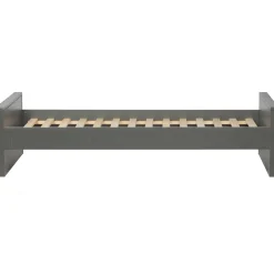 Online WOOOD Morris bed grenen leem 90x200 cm excl. lattenbodem