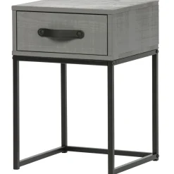 New WOOOD Morris nachtkast grenen leem