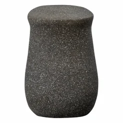 Best WOOOD Moson bijzettafel met spikkels Zwart