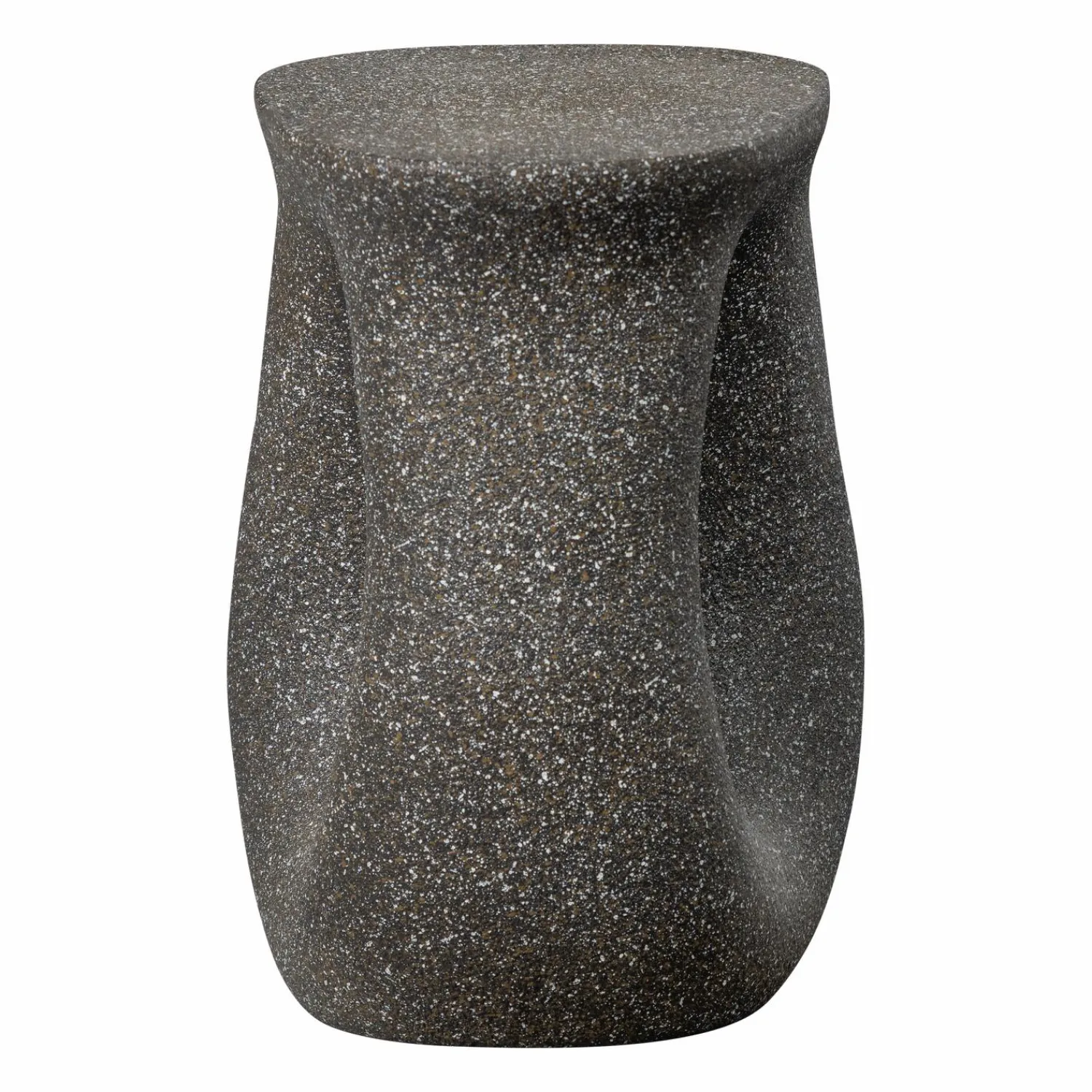 Best WOOOD Moson bijzettafel met spikkels Zwart