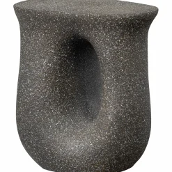 Best WOOOD Moson bijzettafel met spikkels Zwart