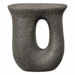 Best WOOOD Moson bijzettafel met spikkels Zwart