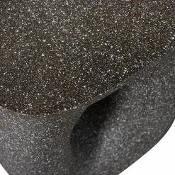 Best WOOOD Moson bijzettafel met spikkels Zwart