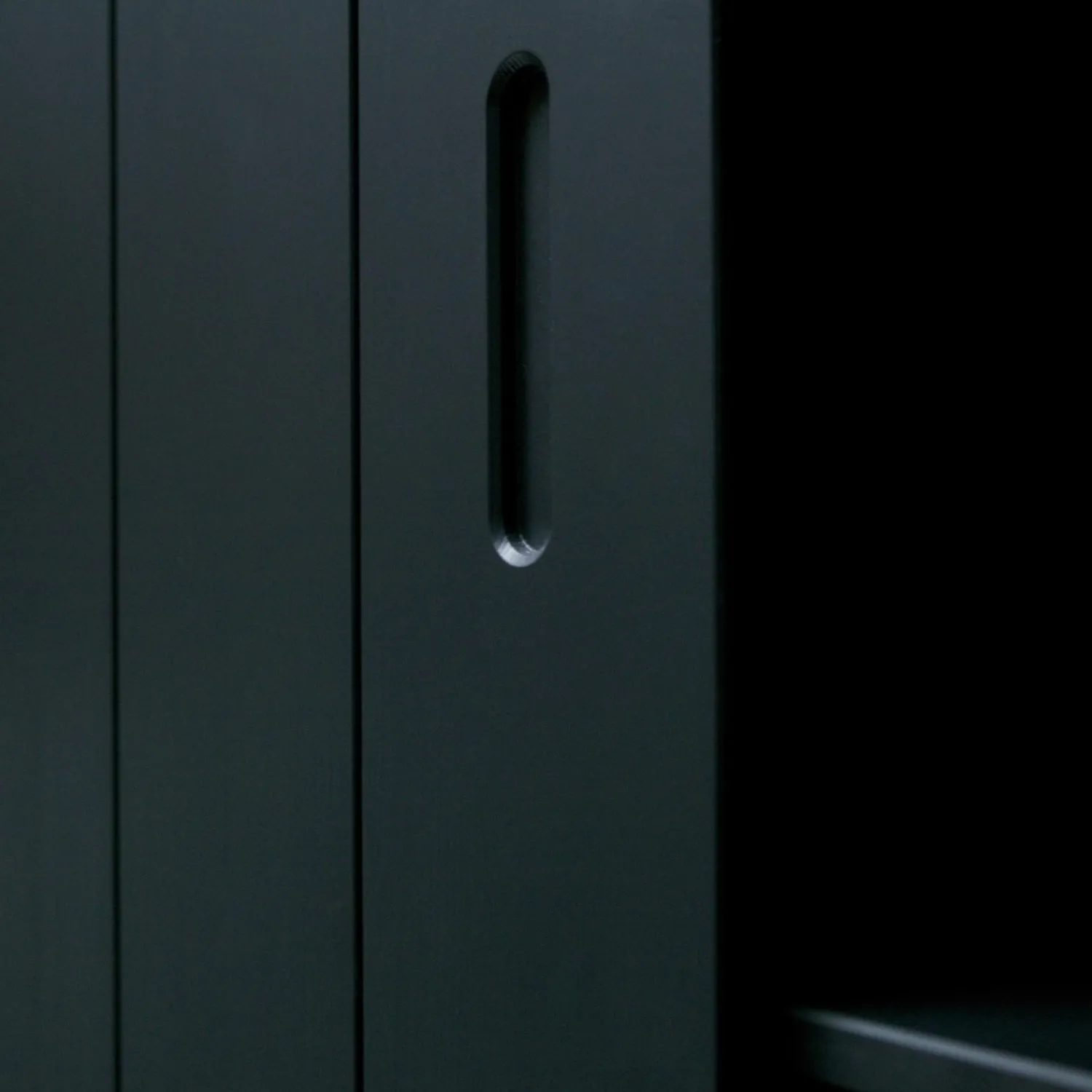 Online WOOOD Move schuifdeurkast grenen matzwart