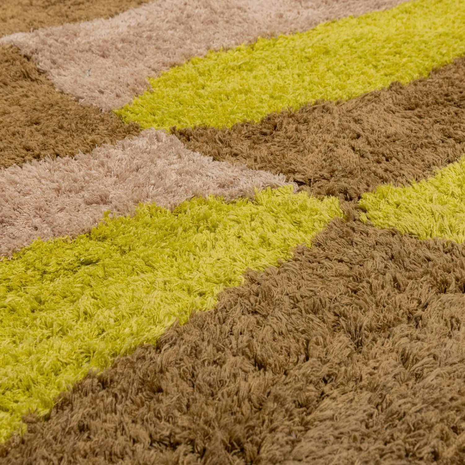 WOOOD Musa vloerkleed grafisch dessin naturel/geel 170x240 cm