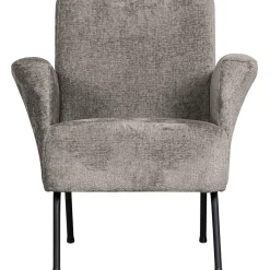 Best WOOOD Muse fauteuil grof geweven stof Taupe