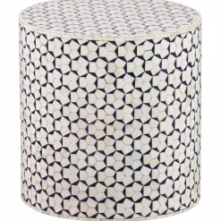 Clearance WOOOD Neva bijzettafel zwart/wit