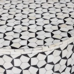 Clearance WOOOD Neva bijzettafel zwart/wit