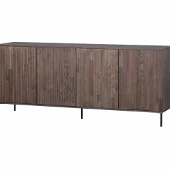Online WOOOD New Gravure dressoir 200 cm essen fineer Espresso