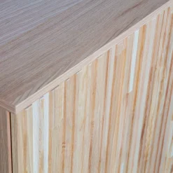 Sale WOOOD New Gravure dressoir 200 cm eiken blanke lak Naturel