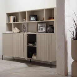 Hot WOOOD New Gravure dressoir 200 cm grenen Dust