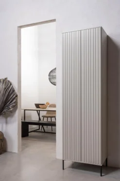 Outlet WOOOD New Gravure hoge kast met lade grenen Dust