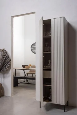 Outlet WOOOD New Gravure hoge kast met lade grenen Dust