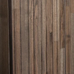 New WOOOD New Gravure hoge kast met lade essen fineer Espresso