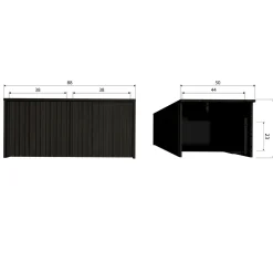 Sale WOOOD New Gravure kistbank essen Espresso