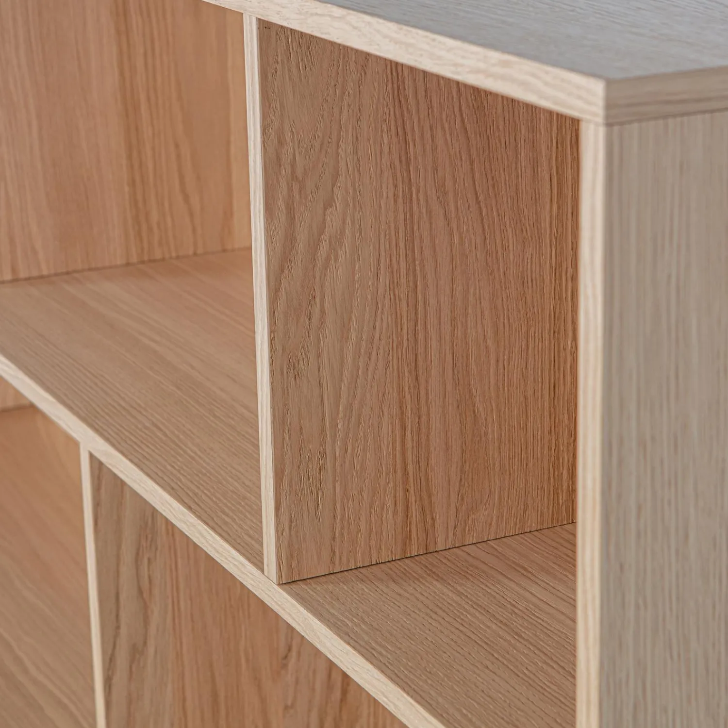 Clearance WOOOD New Gravure opzetkast eiken blanke lak Naturel