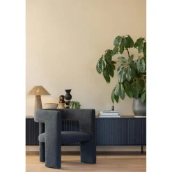 Clearance WOOOD New Gravure tv meubel 150 cm grenen Zwart