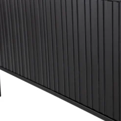 Clearance WOOOD New Gravure tv meubel 150 cm grenen Zwart