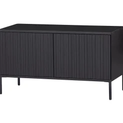 Hot WOOOD New Gravure tv meubel 100 cm grenen Zwart