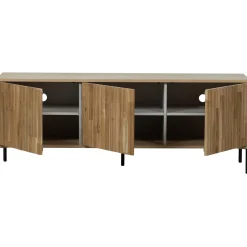 WOOOD New Gravure tv meubel 150 cm eiken blanke lak Naturel