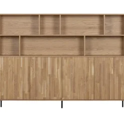 Sale WOOOD New Gravure wandkast eiken blanke lak Naturel