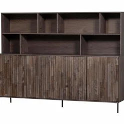 Discount WOOOD New Gravure wandkast essen fineer Espresso